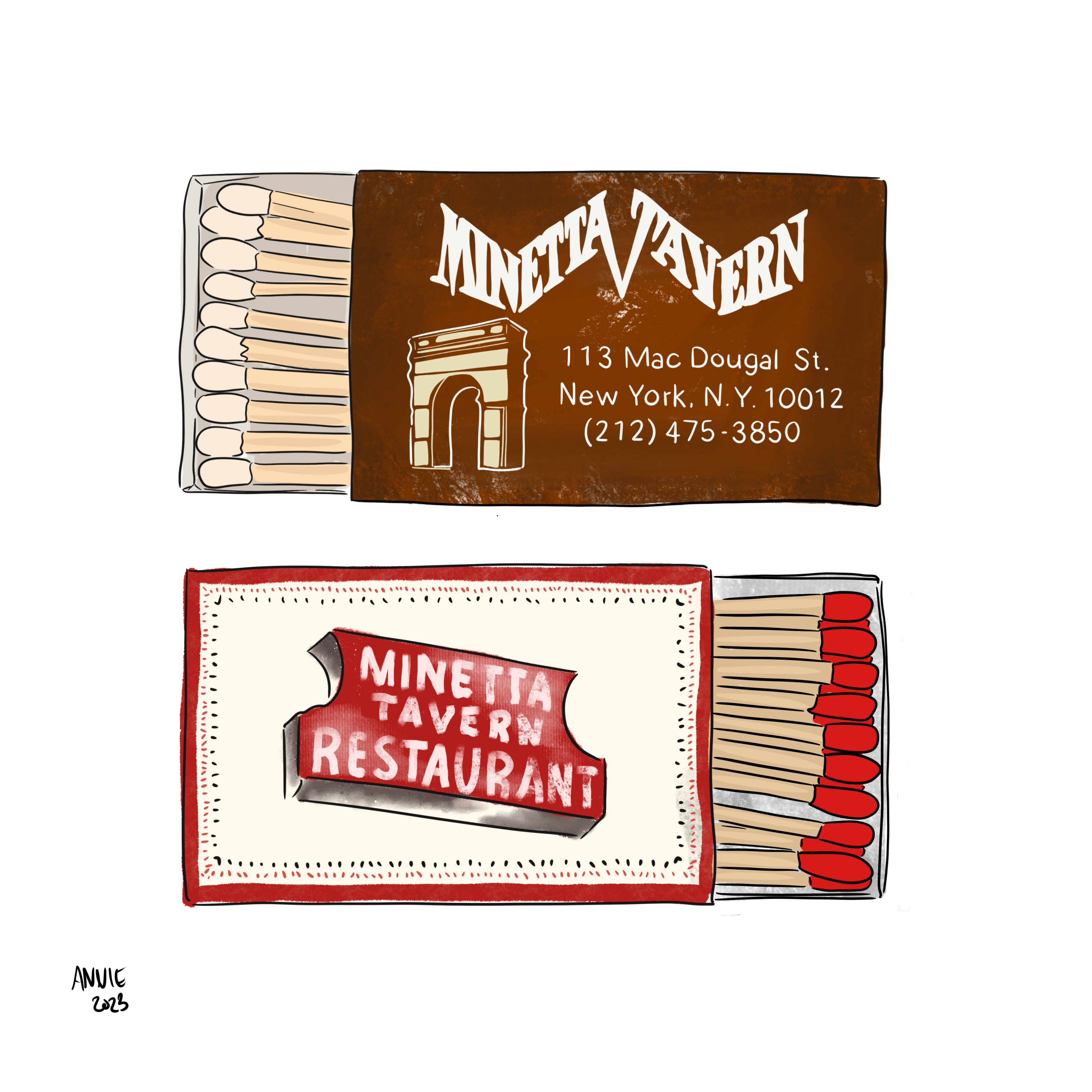 Minetta Tavern Matchbook Set
