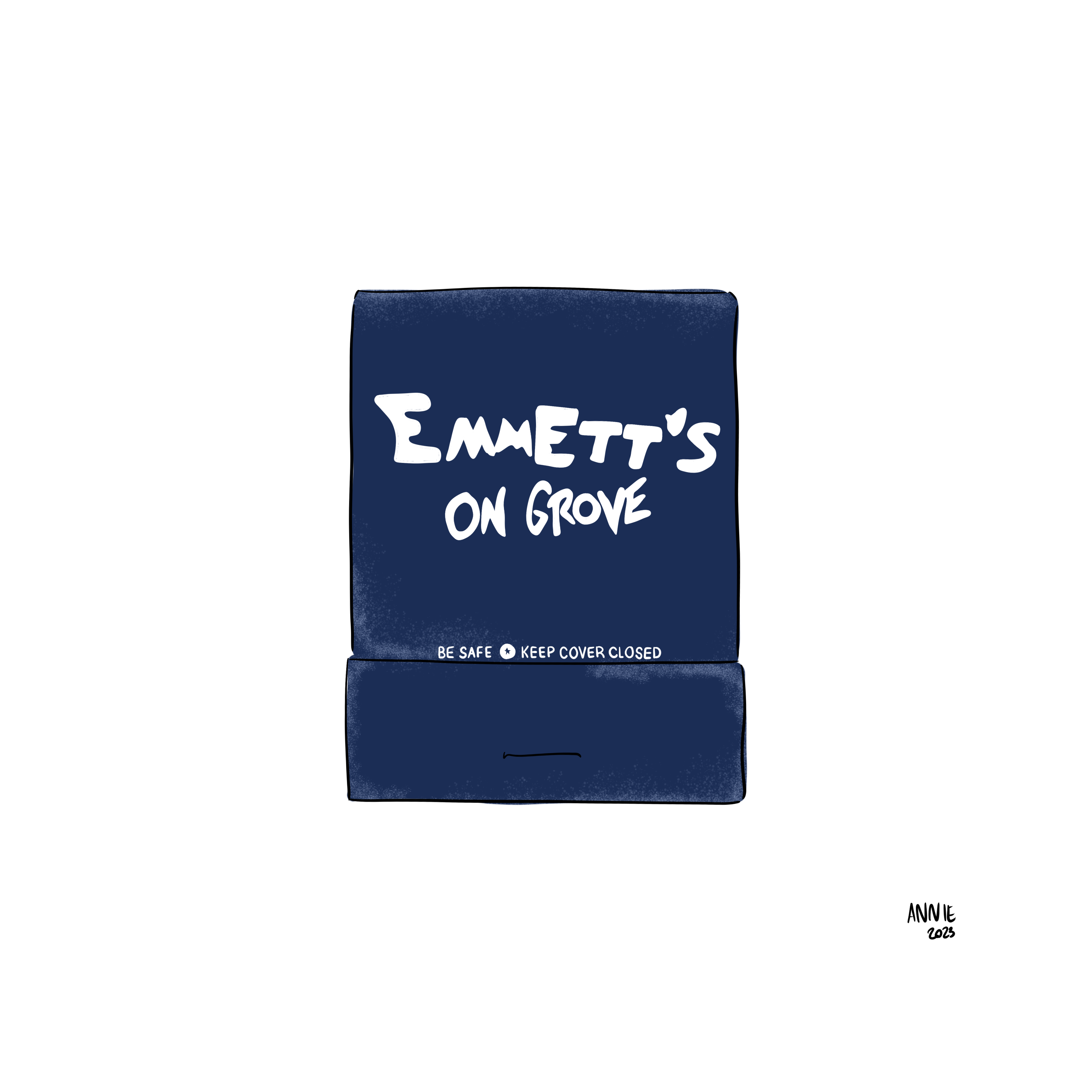 Emmette's on Grove Matchbook