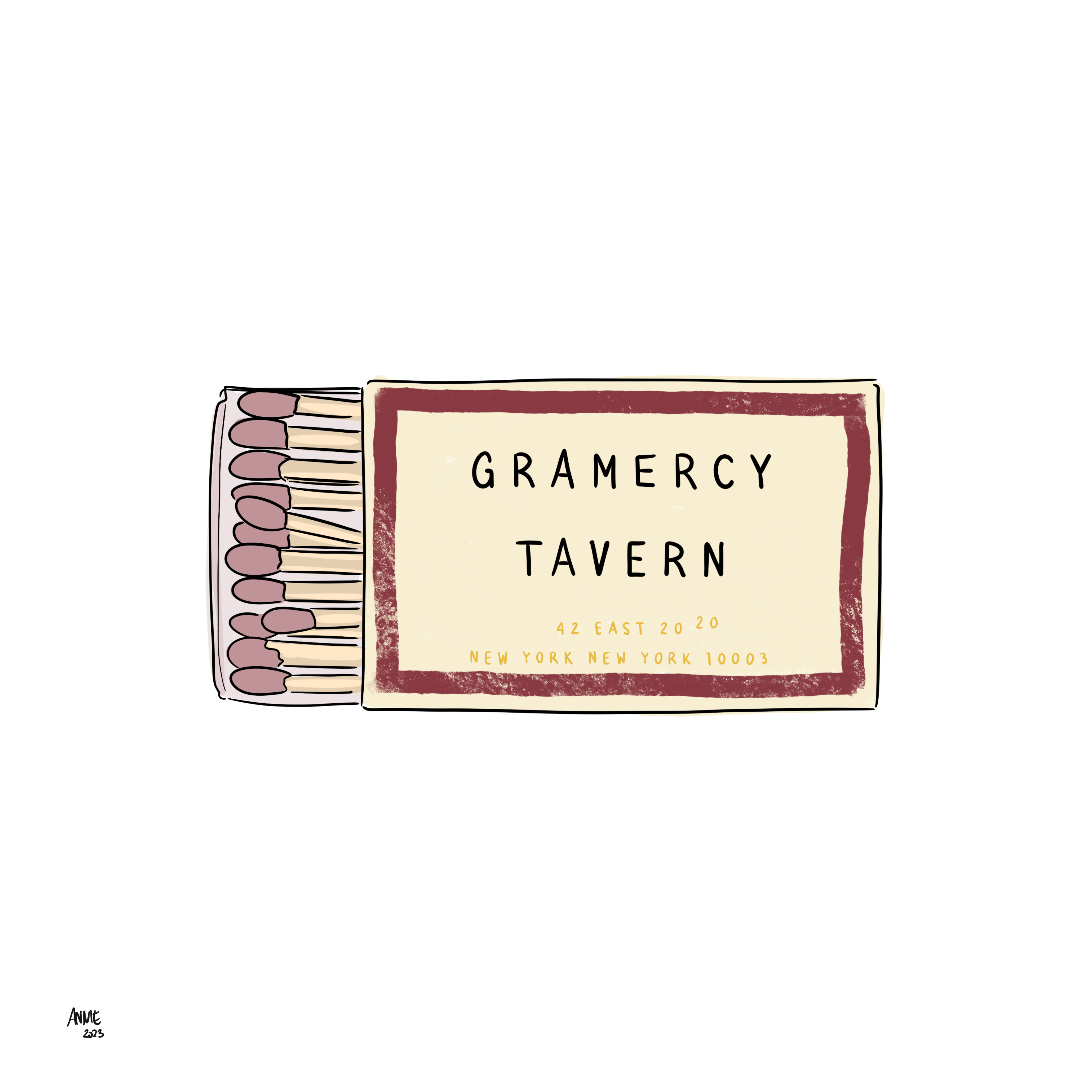 Gramercy Tavern Matchbook