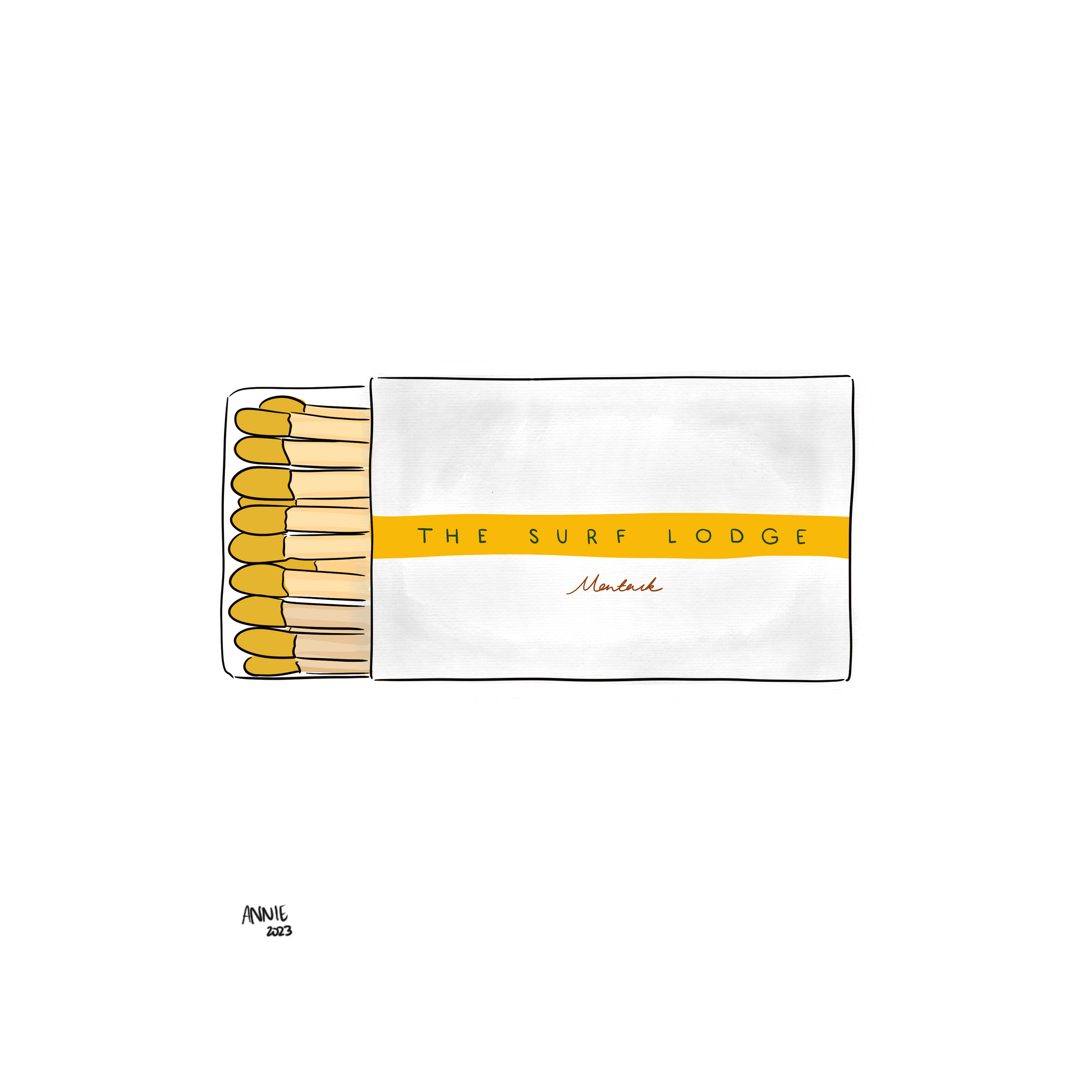 Surf Lodge Matchbook